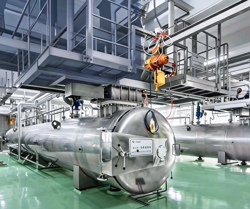 Changrong Continuous High Pressure Cooking Line untuk pemasakan kedelai pabrik kecap