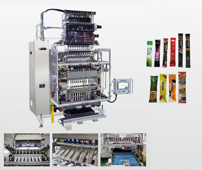 Mesin Handok HPD-P3V stick pack multi-lajur untuk sachet dan stick kecap cair