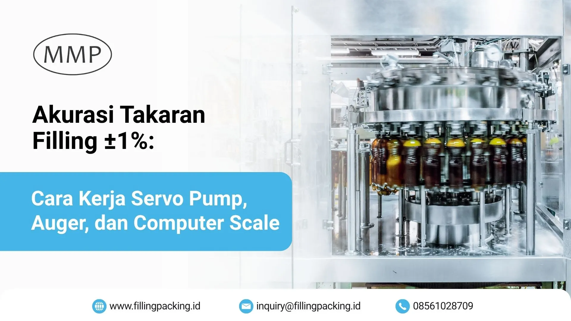 Akurasi Takaran Filling ±1%: Cara Kerja Servo Pump, Auger, dan Computer Scale Banner artikel akurasi takaran filling ±1% dengan servo pump, auger, dan computer scale