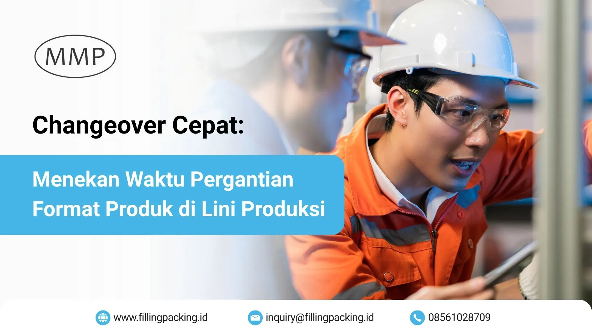 Banner artikel changeover cepat untuk menekan waktu pergantian format produk di lini produksi