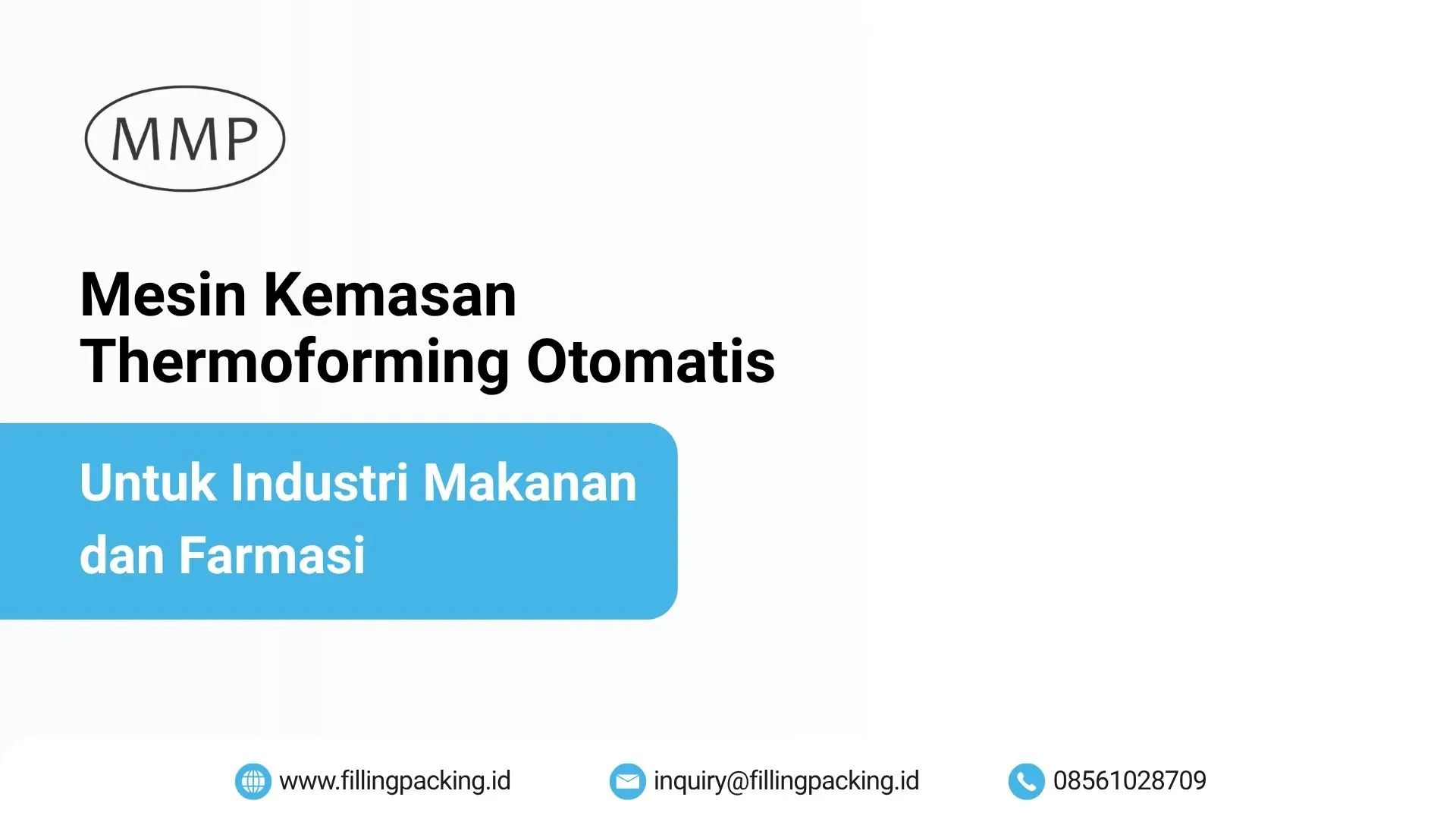 Banner mesin kemasan thermoforming otomatis untuk industri makanan dan farmasi