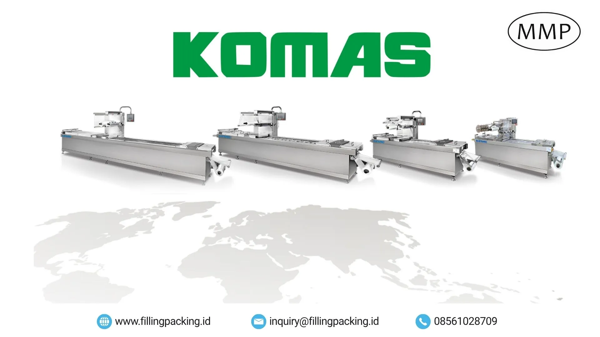 Mesin Komas Indonesia: Perwakilan Resmi Thermoforming Vacuum Packaging Mesin thermoforming vacuum packaging Komas Korea yang diwakili MMP sebagai perwakilan lokal tunggal di Indonesia