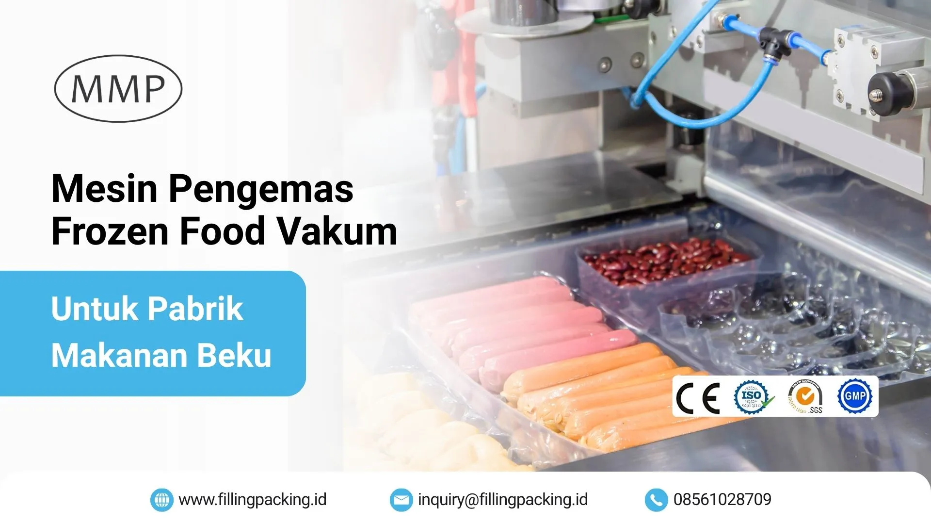 Mesin Pengemas Farmasi dan Kosmetik Standar GMP SUS316 Banner mesin pengemas farmasi dan kosmetik berstandar GMP dengan konstruksi SUS316