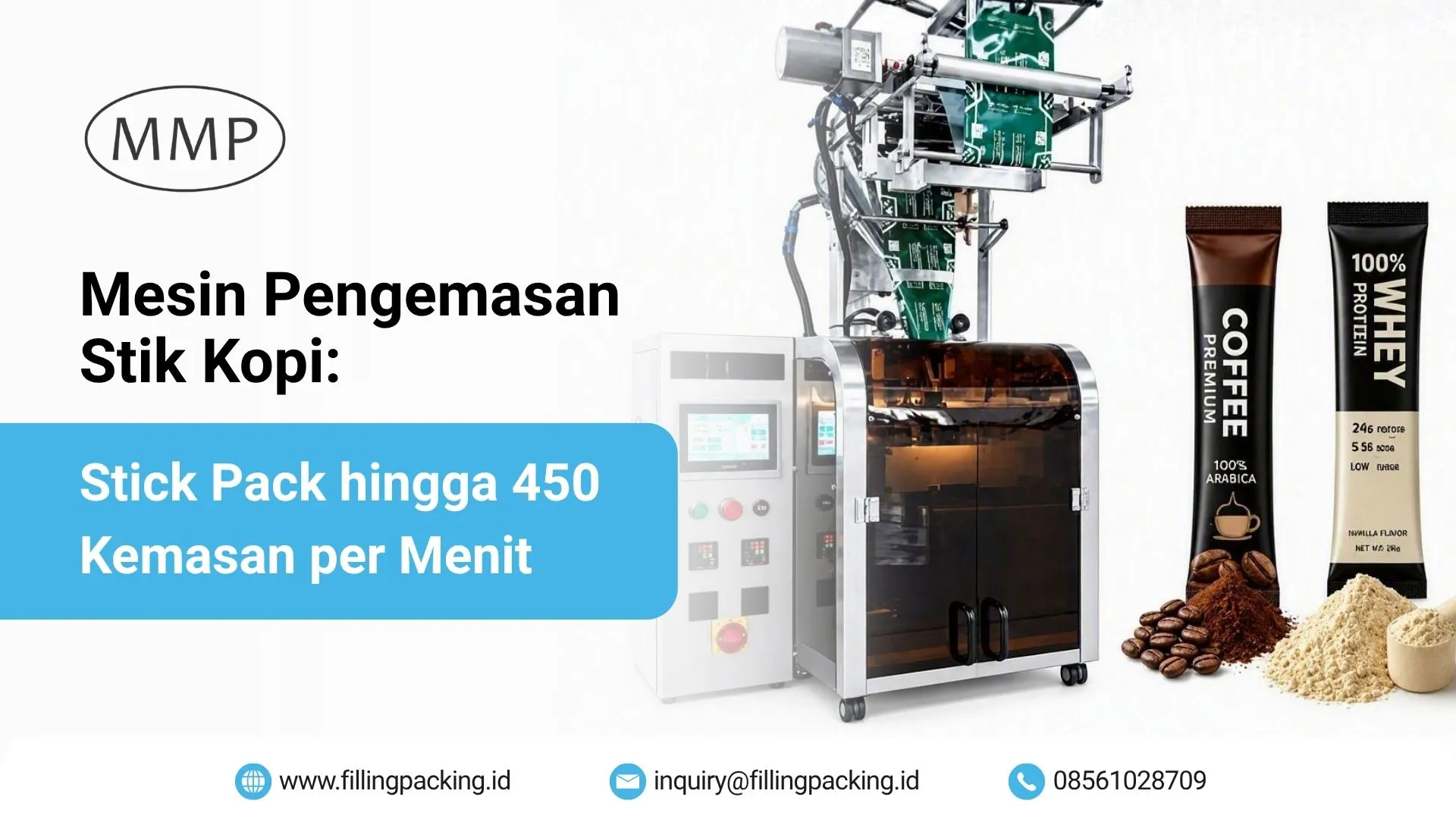 Mesin Pengemasan Stik Kopi: Stick Pack hingga 450 Kemasan per Menit Banner mesin pengemasan stik kopi stick pack berkapasitas hingga 450 kemasan per menit